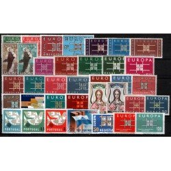 Tema Europa - 1963 - Completo Tema Europa 36 Sellos Tema Europa - 1963 - Completo Tema Europa 36 Sellos