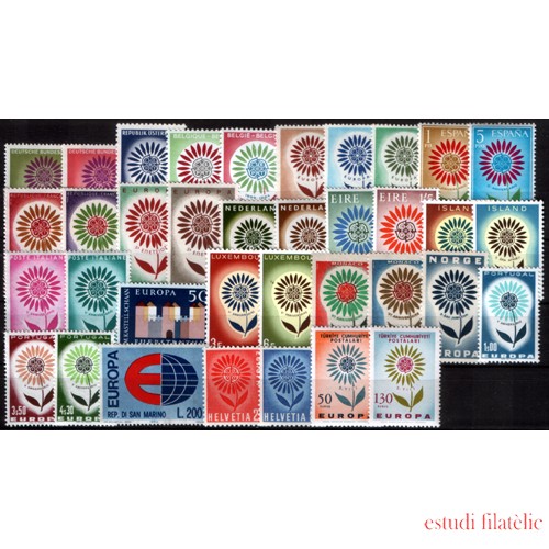 Tema Europa - 1964 Año Completo  36 Sellos