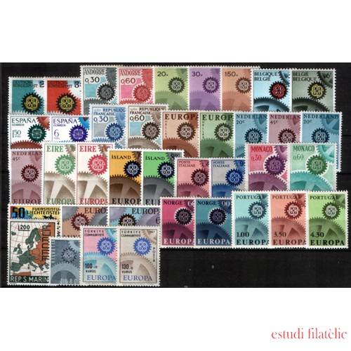 Tema Europa -1967 Año Completo 39 Sellos