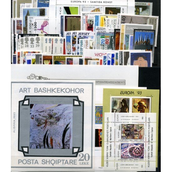 Tema Europa - 1993 - Completo Tema Europa 98 Sellos + 9 HB Tema Europa - 1993 - Completo Tema Europa 98 Sellos + 9 HB