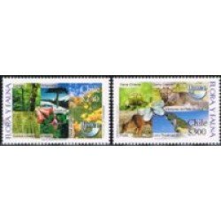 Chile 1662/63 2003 Serie América UPAEP. Flora y Fauna MNH Chile 1662/63 2003 Serie América UPAEP. Flora y Fauna MNH