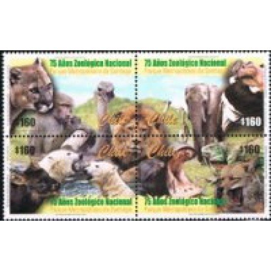 Chile 1571/74  75 Años del Zoo Nacional de Santiago MNH