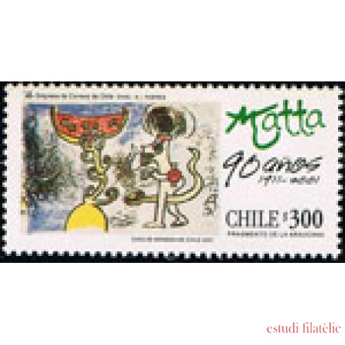 Chile 1604 2001 90 Años de la pintura y la escultura de Roberto Matta Echaurren MNH