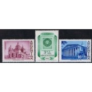 VAR2/S Argentina 649/651 1961  Exposición  y centenario de los sellos de la R. Argentina