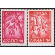 Argentina A- 74/75 1960 Ayuda a Chile MNH