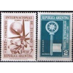 Argentina A- 48/49 1957 Congreso Internacional de Turismo MNH Argentina A- 48/49 1957 Congreso Internacional de Turismo MNH