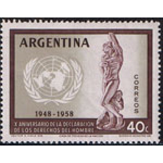 VAR1/S Argentina 595 1959 10 Aniversario de la declaración Universal de derechos Humanos MNH VAR1/S Argentina 595 1959 10 Aniversario de la declaración Universal de derechos Humanos MNH