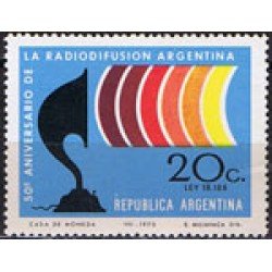 VAR3/S Argentina 872 1970 50 Años de Radiodifusión Argentina MNH VAR3/S Argentina 872 1970 50 Años de Radiodifusión Argentina MNH