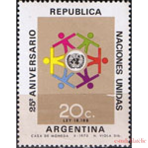 VAR1/S  Argentina  875  1970 25 Años de la O.N.U.   MNH