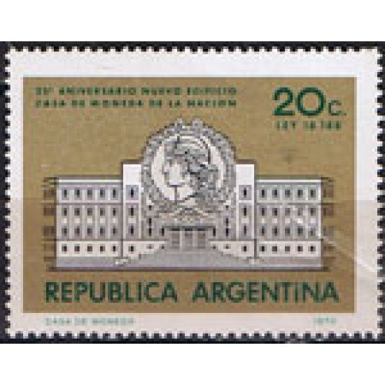 VAR3/S Argentina  876 1970  25 Años de la Casa de la Moneda MNH