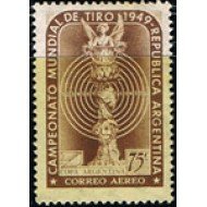 Argentina A- 33 1949 Homenaje a los Campeones del mundo de tiro MNH