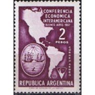 Argentina A- 46 1957 I Conferencia económica internacional MNH
