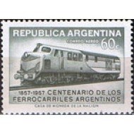 Argentina A- 47 1957 100° de los Ferrocarriles Argentinos MNH