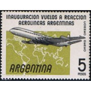 Argentina A- 62 1959 Inauguración de los vuelos a Reacción Aerolíneas Argentinas MNH