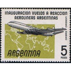 Argentina A- 62 1959 Inauguración de los vuelos a Reacción Aerolíneas Argentinas MNH