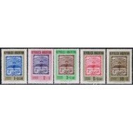 Argentina A- 52/56 1958 100° sello argentino y exposición Filatélica interamericana MNH