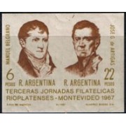Argentina HB 16 1967 Terceras Jornadas Filatélicas Rioplatense Montevideo MNH