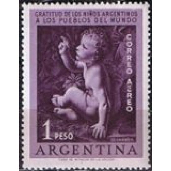 Argentina A- 42 1956 Gratitud de los niños argentinos a los pueblos del mundo Argentina A- 42 1956 Gratitud de los niños argentinos a los pueblos del mundo
