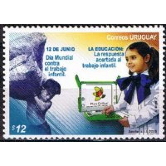 Uruguay 2359 2008 Día Mundial de la lucha contra el trabajo Infantil MNH Uruguay 2359 2008 Día Mundial de la lucha contra el trabajo Infantil MNH