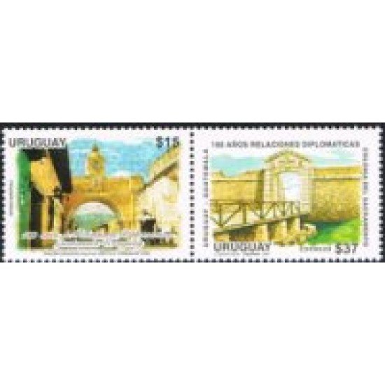 Uruguay 2328/29 100 Años de Relaciones Diplomáticas Guatemala-Uruguay MNH