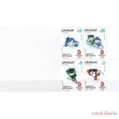 Uruguay 2367/70 2008 Juegos Olímpicos de Verano en Pekín MNH