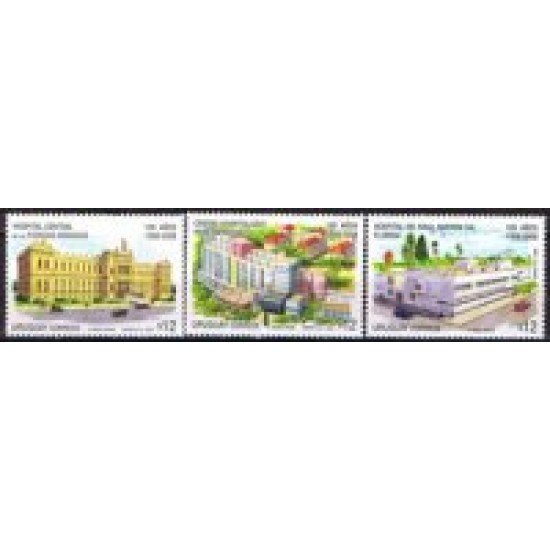Uruguay 2364/66 2008 Hospitales Centenarios MNH