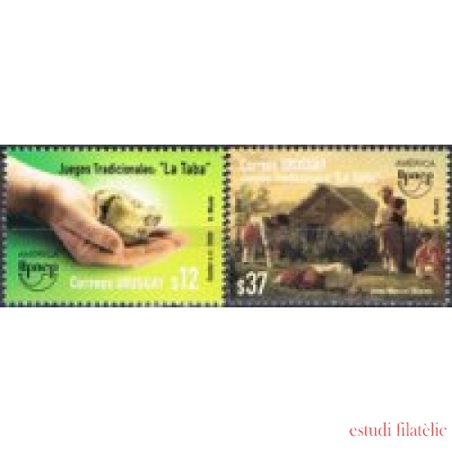 Uruguay 2411/12 2009 Serie América UPAEP. Juegos Tradicionales MNH