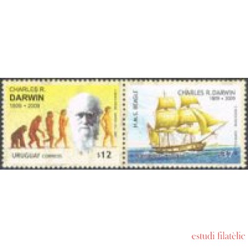 Uruguay 2400/01 2009 200 Años del Nacimiento de Charles Darwin - ***