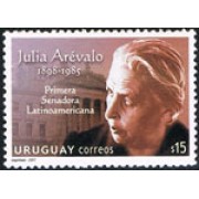 Uruguay 2312 Sra. Julia Arévalo. Primera Senadora Latinoamericana MNH