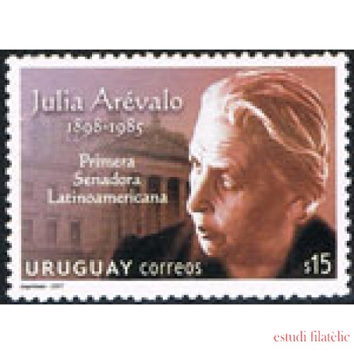 Uruguay 2312 Sra. Julia Arévalo. Primera Senadora Latinoamericana MNH