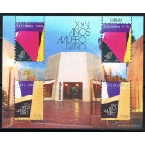 Colombia HB 60A 2006 25 Años del Museo Rayo MNH