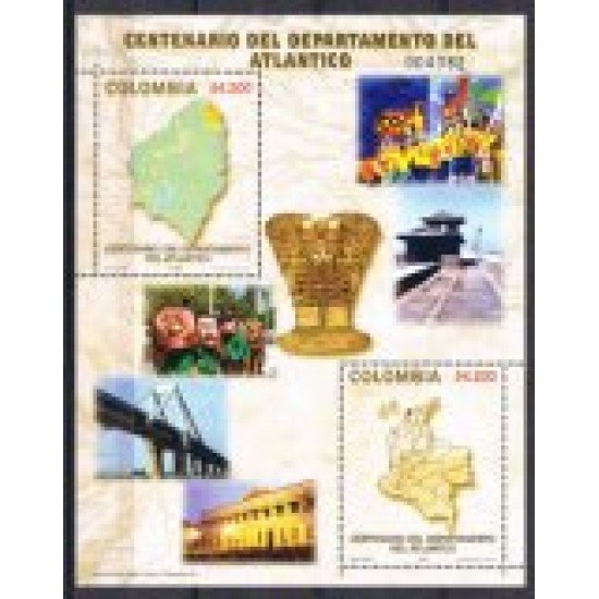 Colombia HB 59 2005 100° del Departamento del Atlántico MNH Colombia HB 59 2005 100° del Departamento del Atlántico MNH