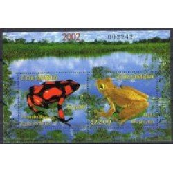 Colombia HB 50 2002 Fauna  Ranas MNH