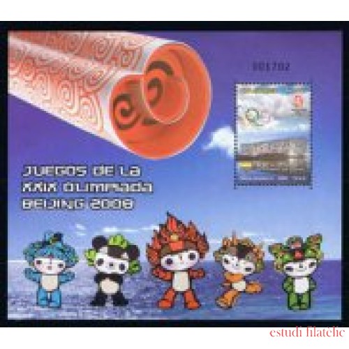 Colombia HB 63 2008 Juegos Olímpicos de verano de Pekin MNH
