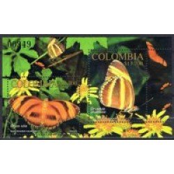 Colombia HB 51 2002 Fauna Mariposas MNH