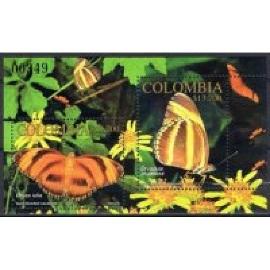 Colombia HB 51 2002 Fauna Mariposas MNH