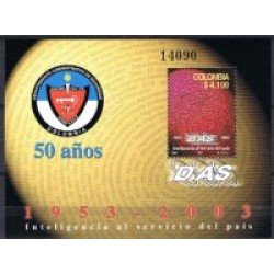 Colombia HB 54 2003 50 Años de DAS MNH