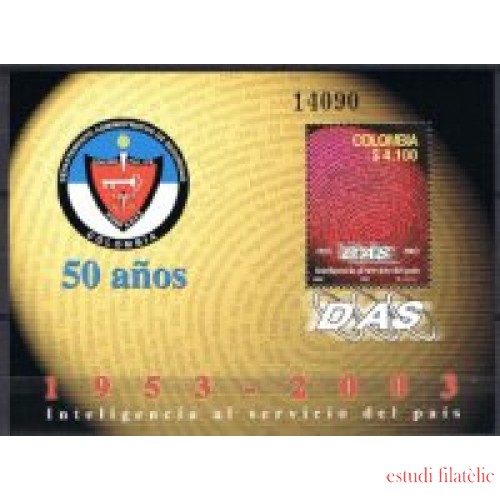 Colombia HB 54 2003 50 Años de DAS MNH