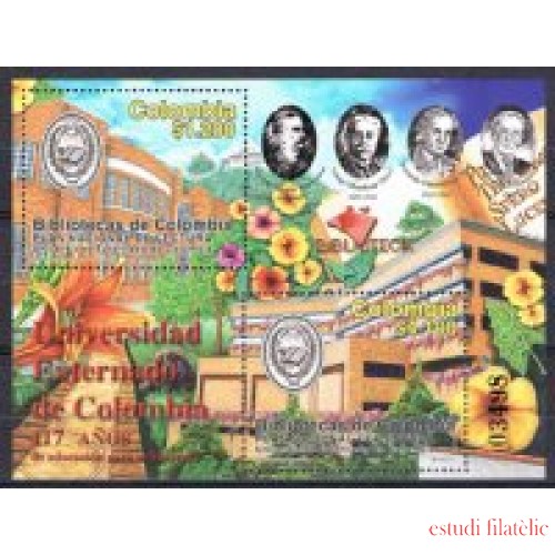 Colombia HB 53 2003 117° Aniversario de la Unión de Bibliotecas Colombianas MNH