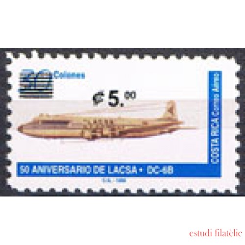Costa Rica A- 921 2001 50 Aniversario de LACSA aviones planes Avión DC-6B MNH