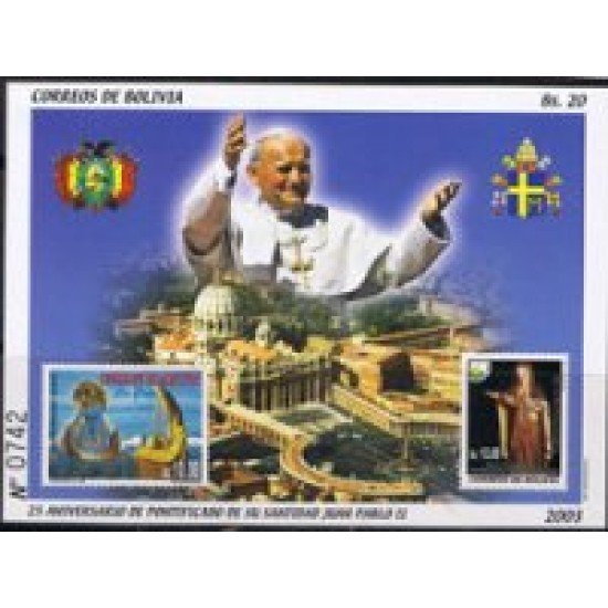 Bolivia HB-190 2004 25 Años de Pontificado de S.S Juan Pablo II MNH