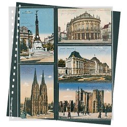 Lindner 826 Hojas Transparentes para postales