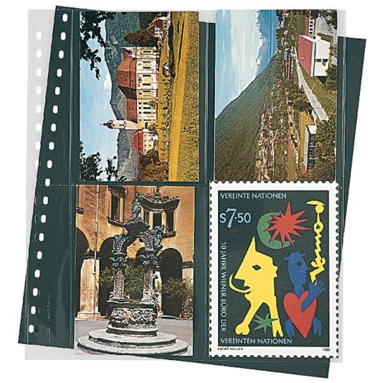 Lindner 829 Hojas Transparentes para postales Lindner 829 Hojas Transparentes para postales