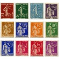 France Francia Nº 360/71 1937-39 Tipo Sembradora y Paz Lujo