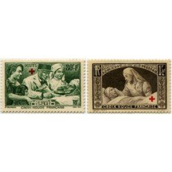 France Francia Nº 459/60 1940 en beneficio de los heridos Lujo France Francia Nº 459/60 1940 en beneficio de los heridos Lujo