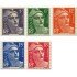 France Francia Nº 883/87 1951 Marianne de Gandon Lujo