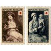 MED/S France Francia  Nº 966/67  1953  A favor de la Cruz Roja Lujo