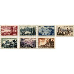 France Francia Nº 1036/42 1955 Serie turística -Paisajes y lugares- Lujo France Francia Nº 1036/42 1955 Serie turística -Paisajes y lugares- Lujo