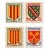 France Francia Nº 1044/47 1955 Escudos de provincias Lujo