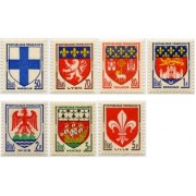 France Francia Nº 1180/86 1958 Escudos de ciudades Lujo